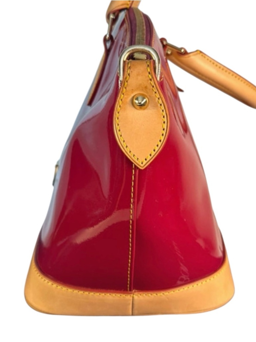 Dooney & Bourke Domed Patent Leather Satchel - Picture 3 of 7